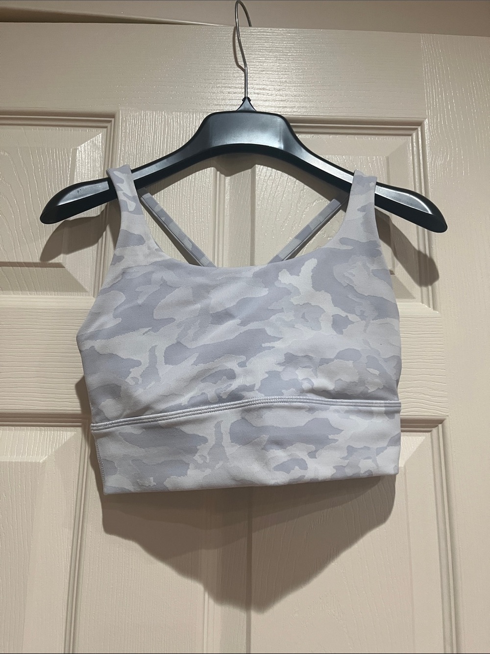 lululemon athletica Light Gray Camo Sports Bra